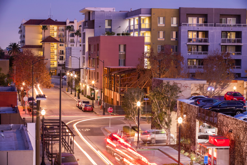 Downey night view